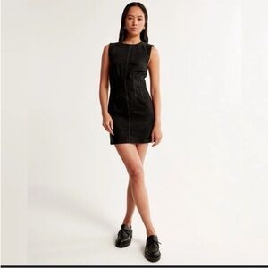 Abercrombie & Fitch Black Sleeveless Mini Dress